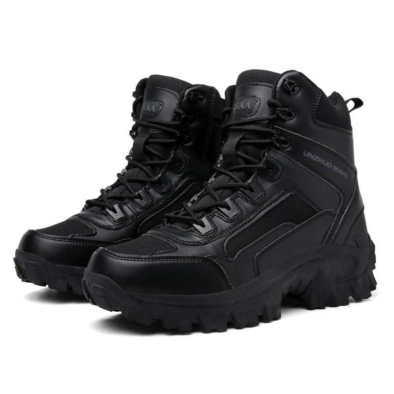 Men's Combat High-top Outdoor Training Combat Hiking Desert Warm Snow Boots